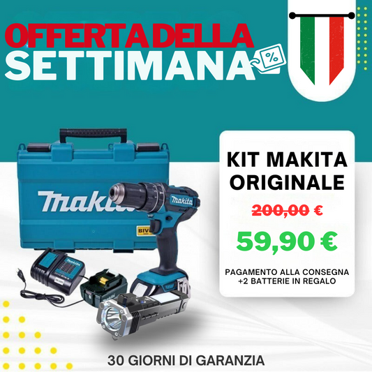 Trapano Avvitatore Professionale 48V - Kit Completo con 2 Batterie + 45 Accessori