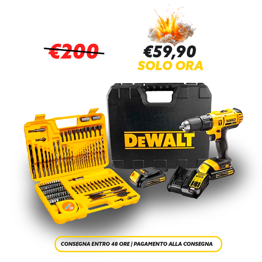 Trapano Avvitatore DWT 48V Originale | 2 Batterie Incluse + 26 Accessori